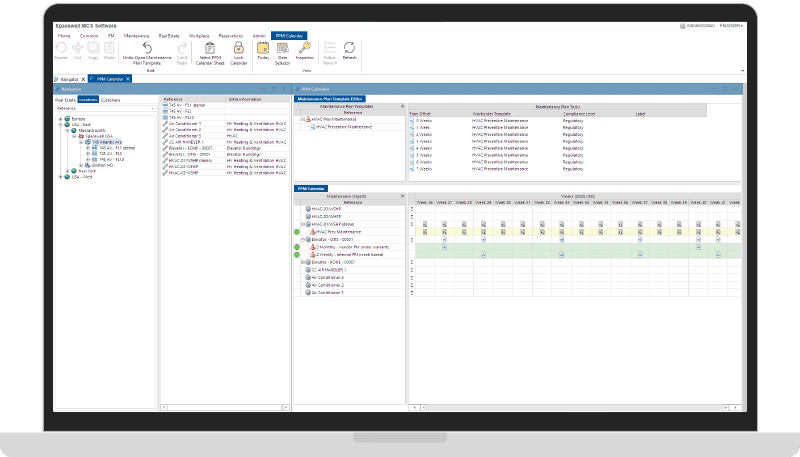 Screenshot MCS Facility Management