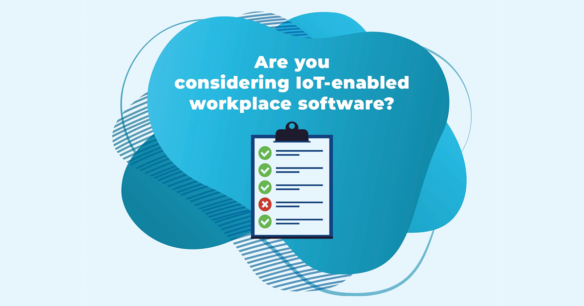 Gráfico de software para lugar trabajo habilitado para IoT